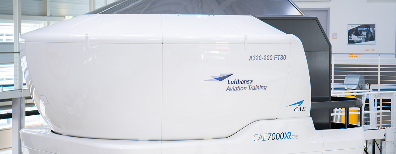 Lufthansa Aviation Training Flugsimulator für Airbus A320-200 in einem Trainingscenter