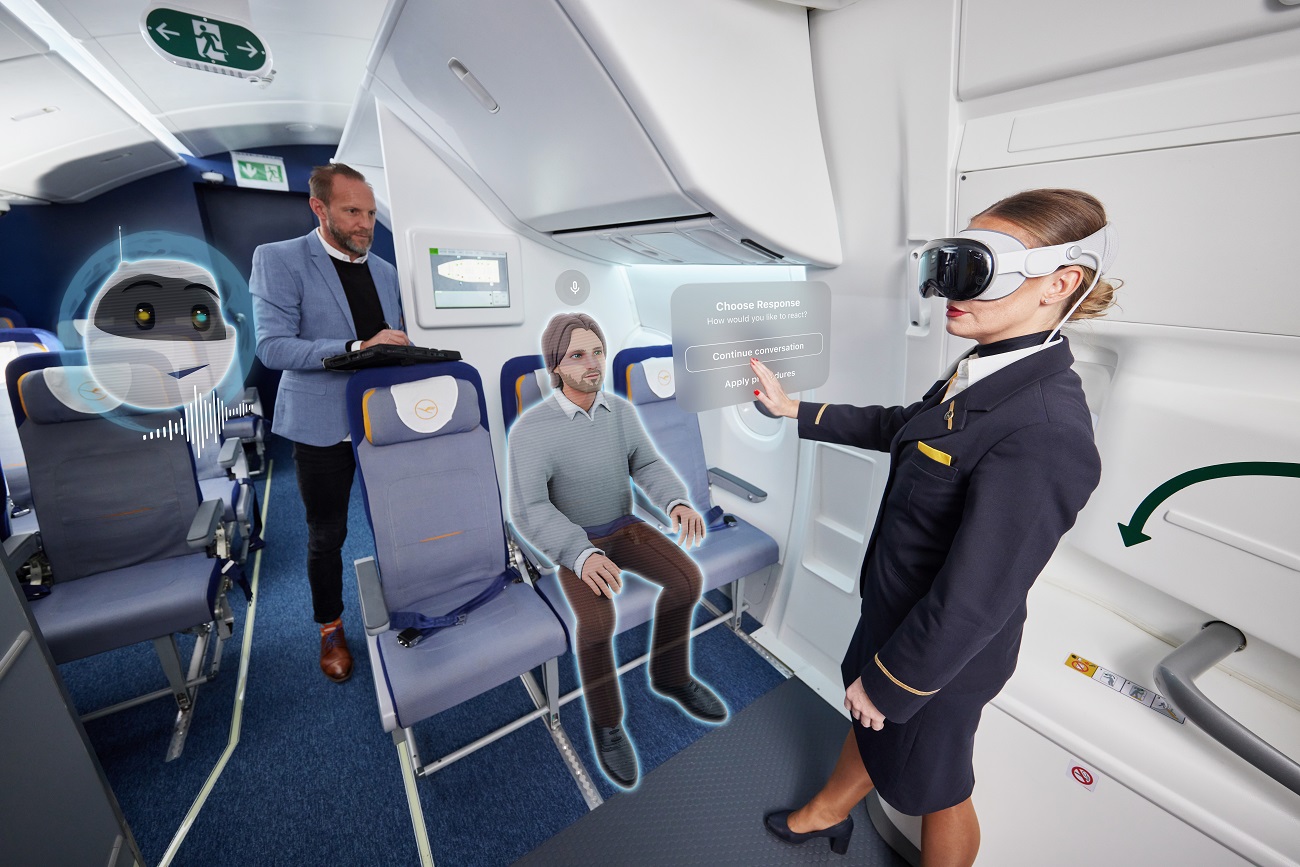 Lufthansa Aviation Training (LAT) and 3spin Learning develop AI-supported Crew Training with Apple Vision Pro